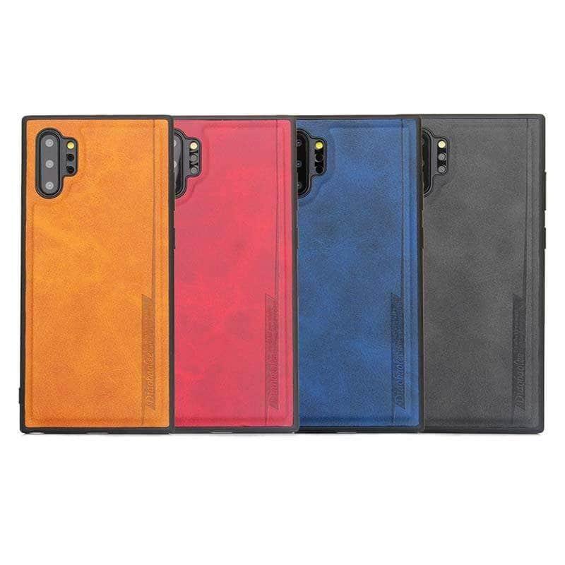 Fashion Samsung Galaxy Note10 Plus  PU leather PC Soft TPU Silicone Shockproof Case Cover Skin - CaseBuddy