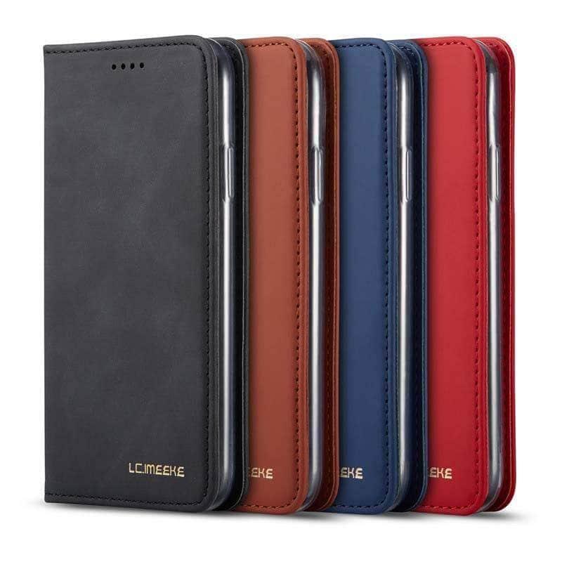 CaseBuddy Casebuddy Flip Leather Magnetic Case Luxury Wallet Business Vintage Book Design Cover iPhone 11 Pro Max
