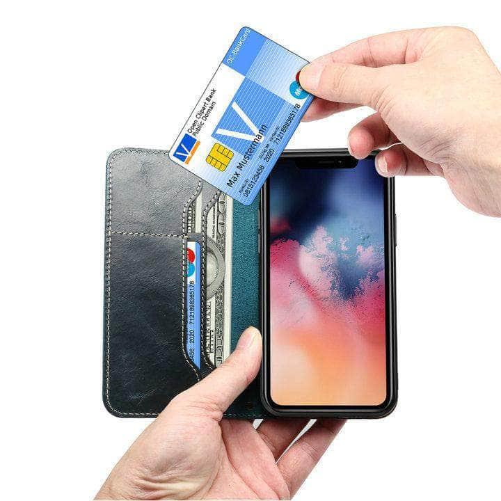 For Apple iPhone 12 2020 Leather Case iPhone Flip Cover Wallet - CaseBuddy