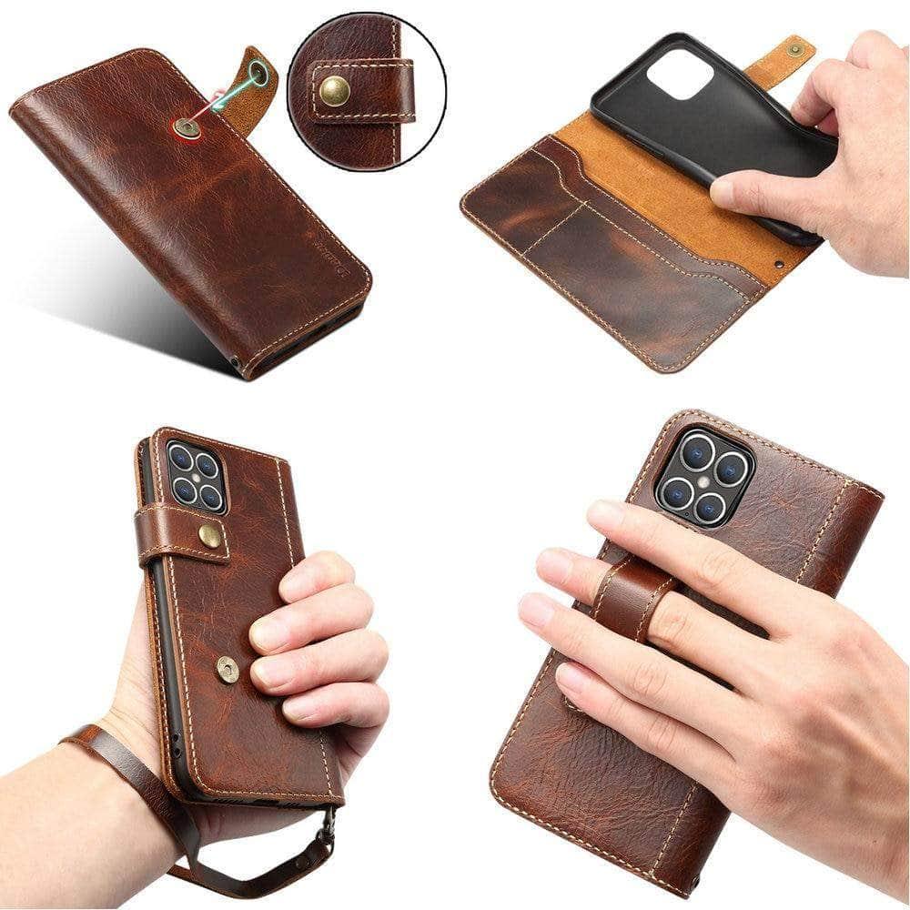 For Apple iPhone 12 2020 Leather Case iPhone Flip Cover Wallet - CaseBuddy