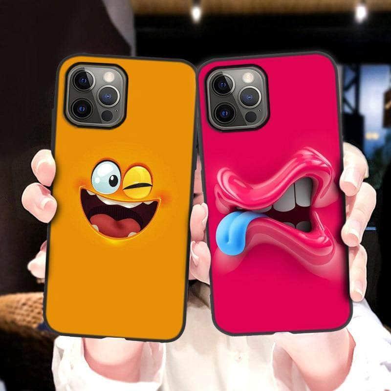 CaseBuddy Australia Casebuddy Funny Face iPhone 13 Mini Cover