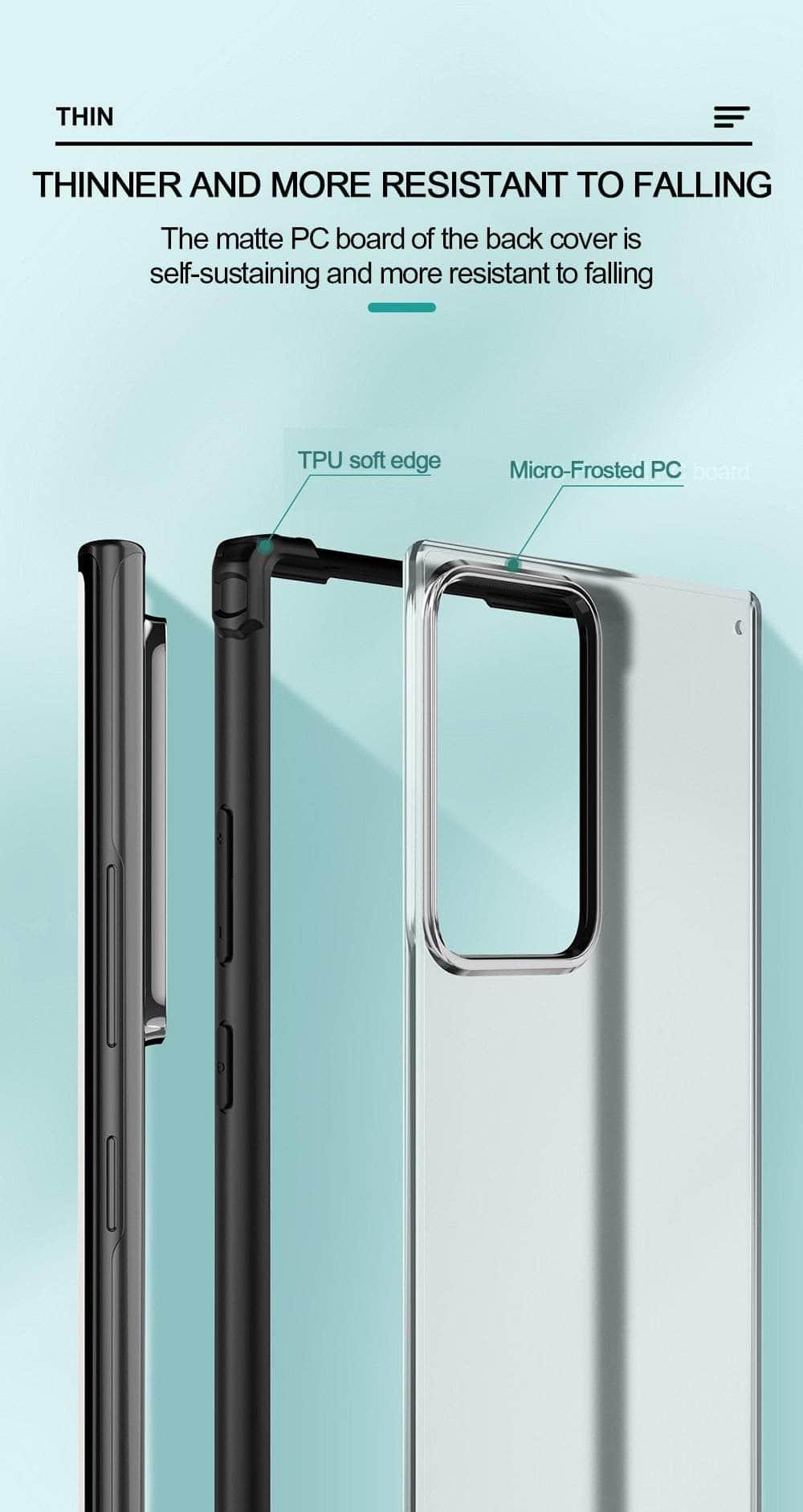 Galaxy Note 20 Ultra 10 S10 S20 Plus Luxury Frosted Transparent Shockproof Case - CaseBuddy