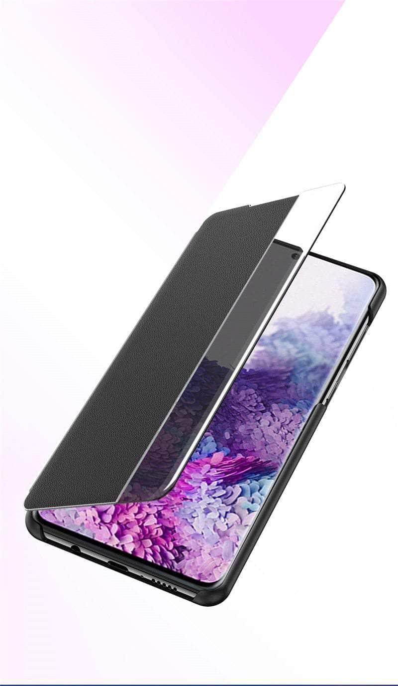 CaseBuddy Australia Casebuddy Galaxy S20 FE Lite Side Smart Window View Leather Case