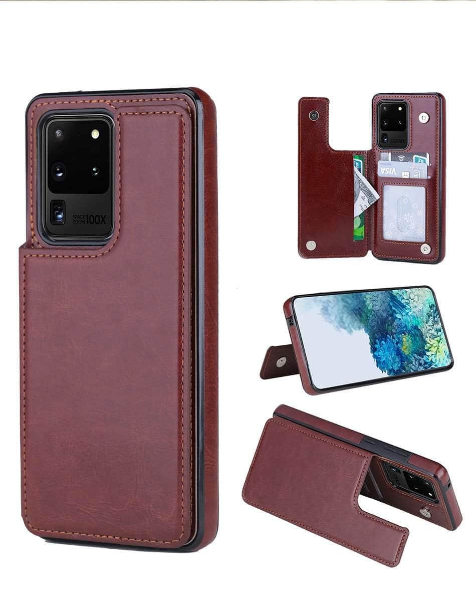 Galaxy S20 Plus S20 Ultra 5G Retro Vintage Wallet Case - CaseBuddy