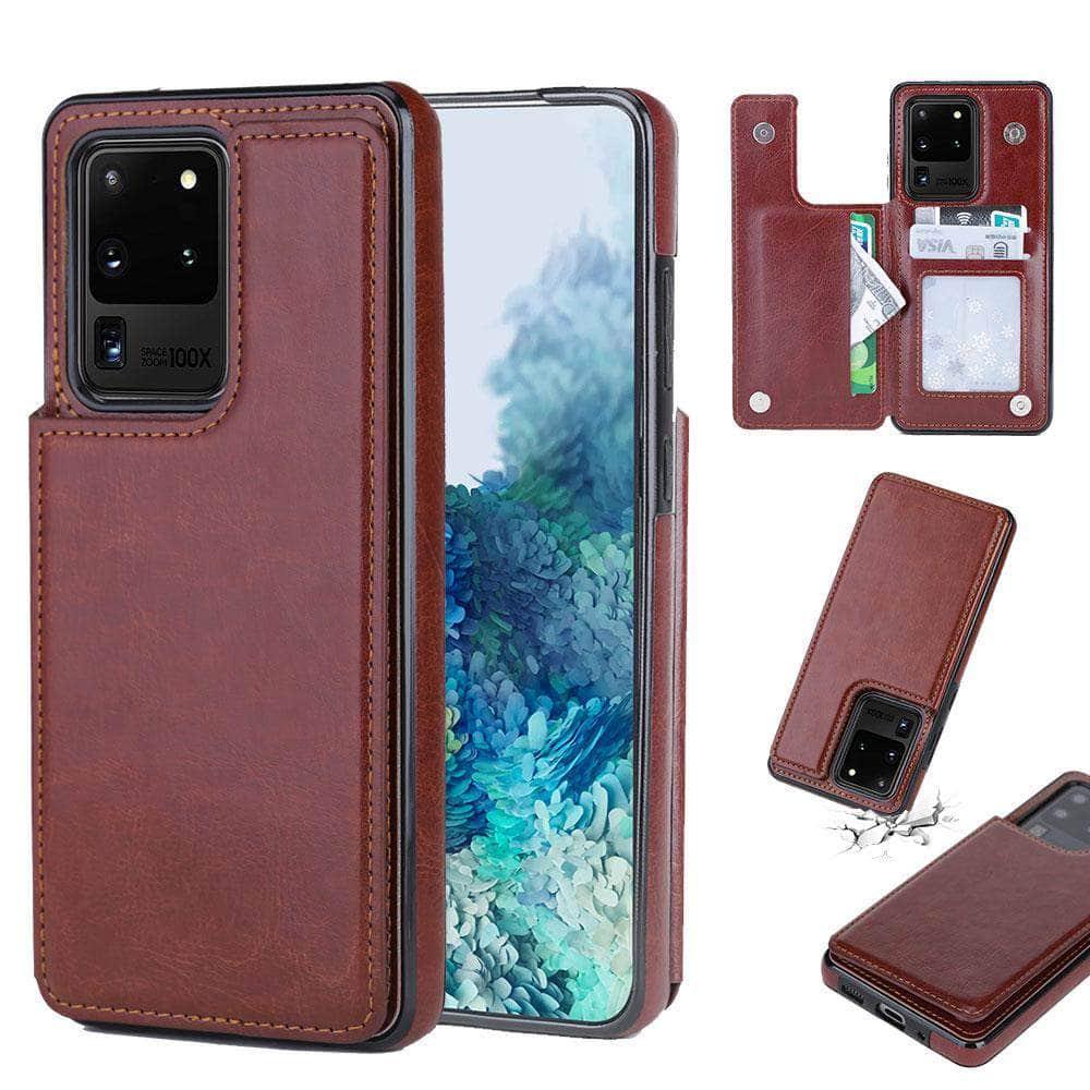 Galaxy S20 Plus S20 Ultra 5G Retro Vintage Wallet Case - CaseBuddy