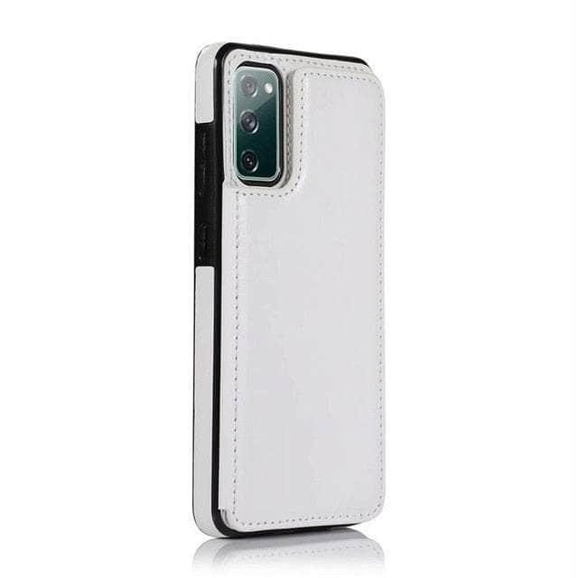 CaseBuddy Australia Casebuddy S22 / White Galaxy S22 Flip Wallet