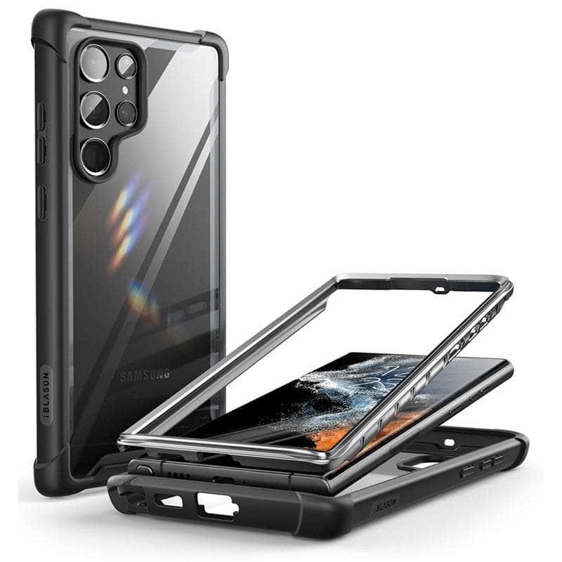 CaseBuddy Australia Casebuddy PC + TPU / Black Galaxy S22 Ultra I-BLASON Ares Full-Body Rugged Bumper Cover