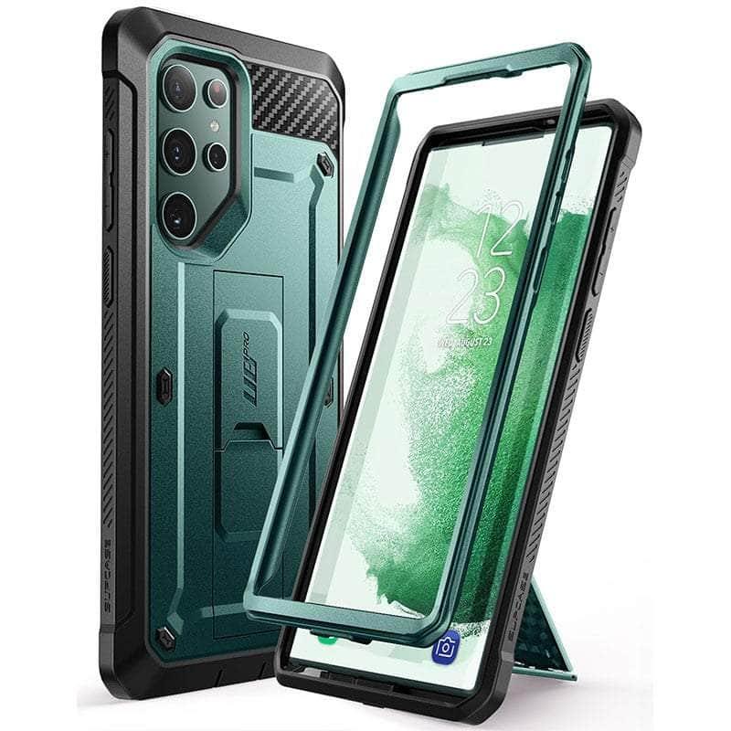 Casebuddy PC + TPU / Peacock Galaxy S22 Ultra SUPCASE UB Pro Full-Body Holster