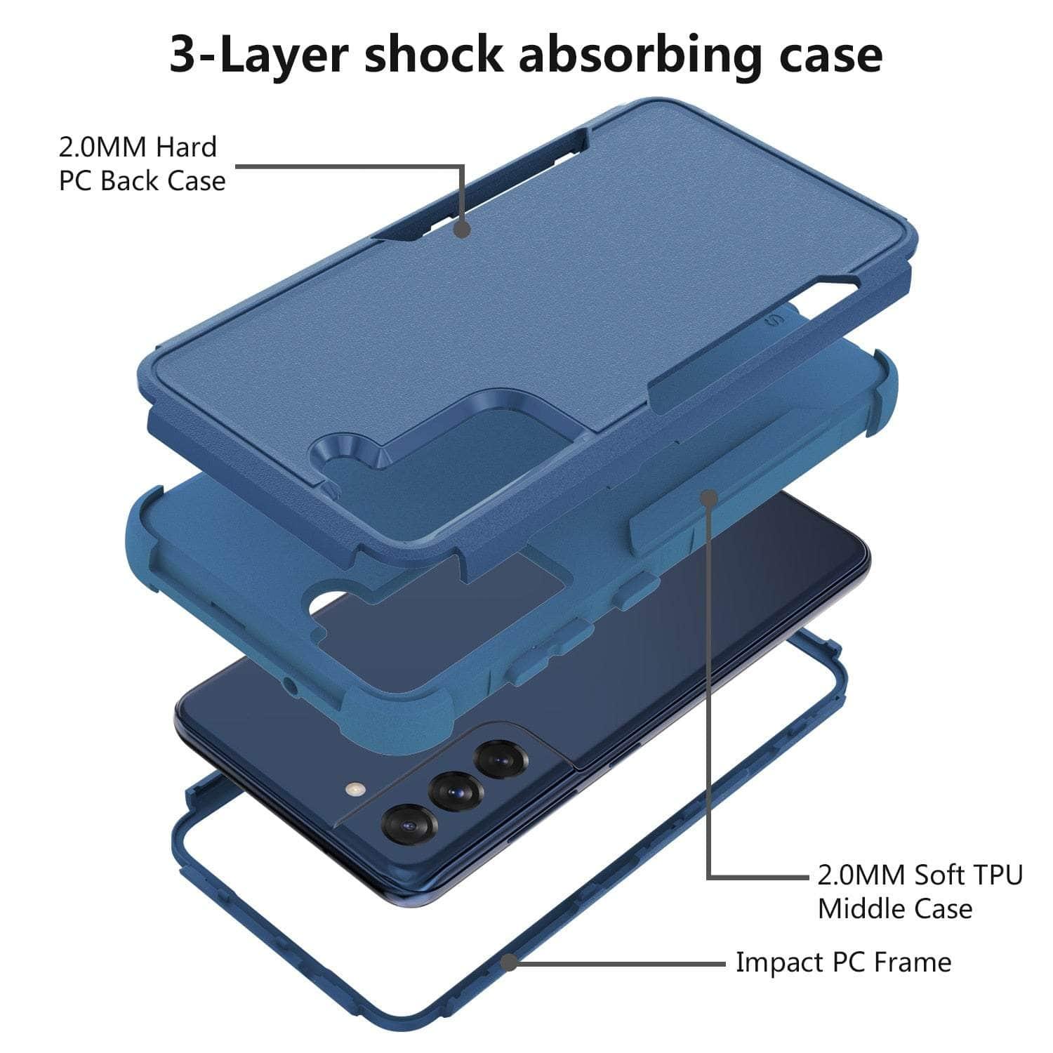 Casebuddy Galaxy S23 Anti-Shock Protection Back Cover