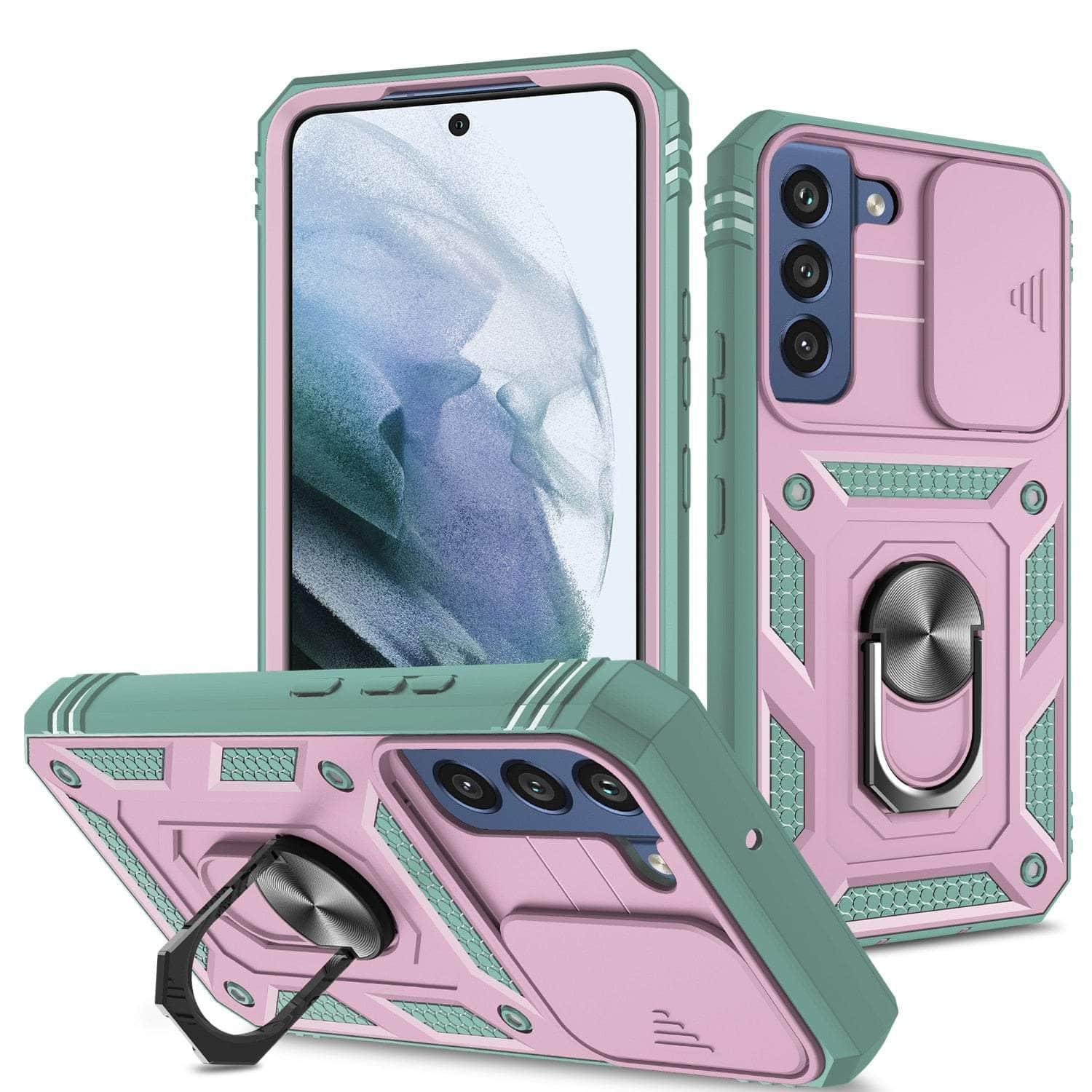 Casebuddy pink and green / for Galaxy S23 Galaxy S23 Anti-Slip Protection Case