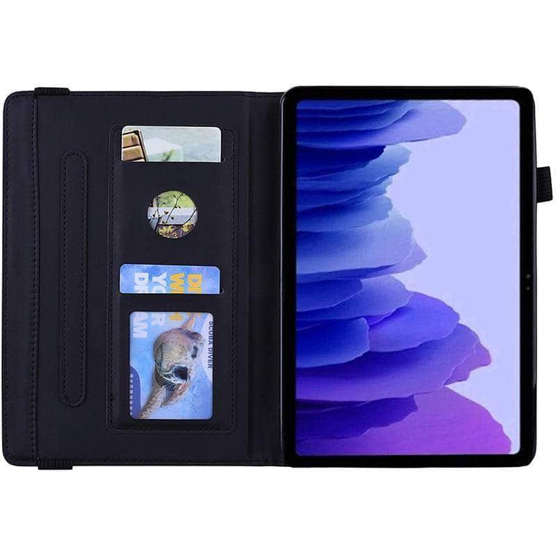 Galaxy Tab A7 10.4 2 T500 T505 Classic Flower Leather Cover - CaseBuddy