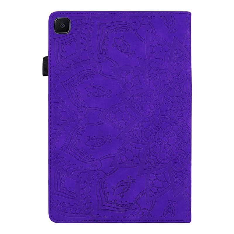 Galaxy Tab A7 10.4 2 T500 T505 Classic Flower Leather Cover - CaseBuddy