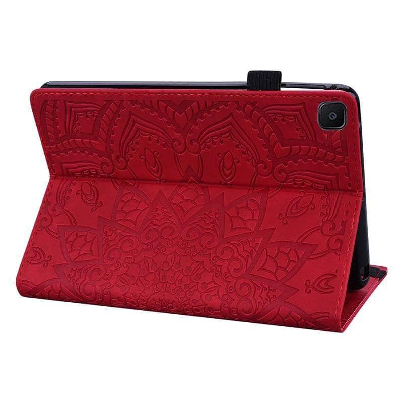 Galaxy Tab A7 10.4 2 T500 T505 Classic Flower Leather Cover - CaseBuddy