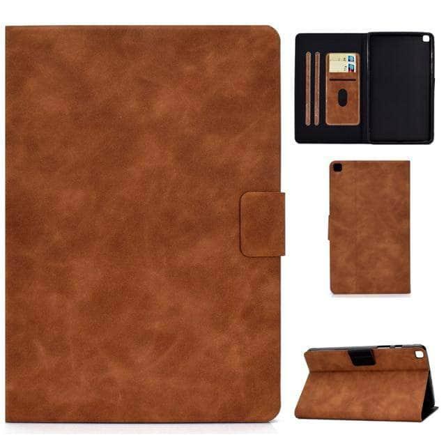 CaseBuddy Australia Casebuddy Brown / Tab A7 Lite 8.7 inch Galaxy Tab A7 Lite T220 T225 Business Thin Leather Case