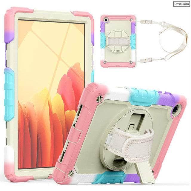 CaseBuddy Australia Casebuddy 03 Rainbow Pink / Tab A8 10.5 X200 Galaxy Tab A8 10.5 (2022) Kids Shock Proof Stand Cover