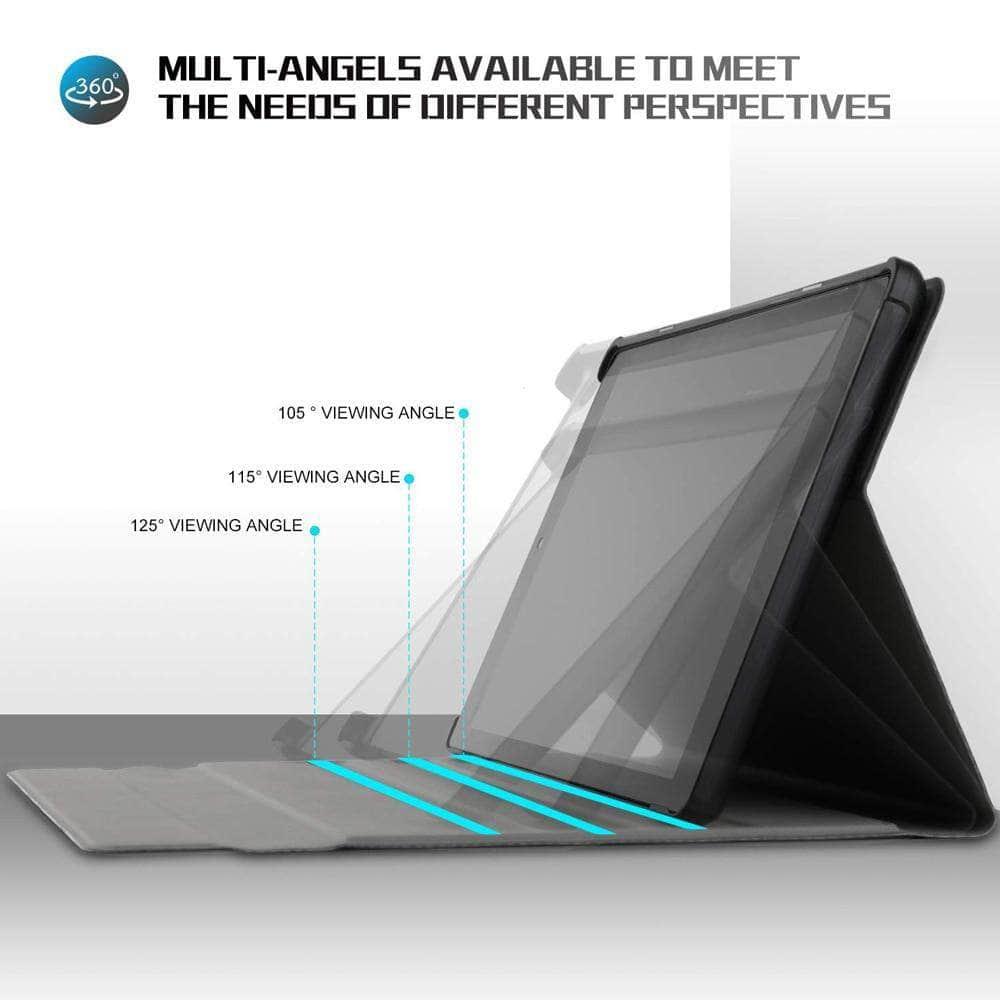 Galaxy Tab S6 10.5 T865 T860 7 Color Backlit Bluetooth Keyboard Flip Stand Case - CaseBuddy