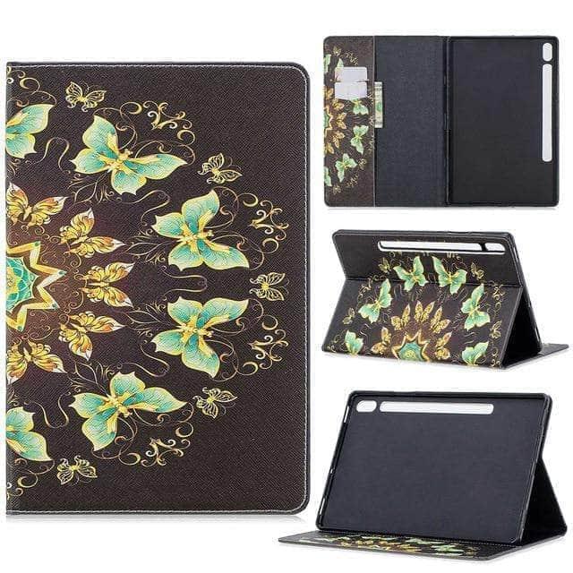 CaseBuddy Australia Casebuddy butterfly Galaxy Tab S7 11 T870 T875 Slim Shockproof Stand Case