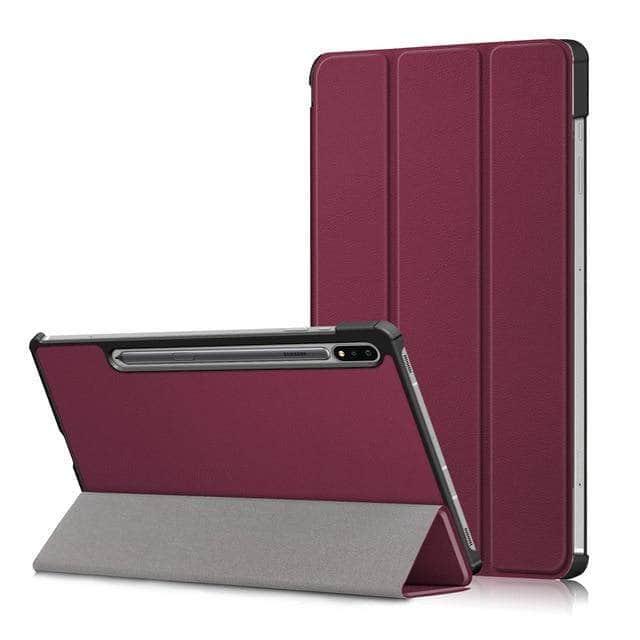 Galaxy Tab S7 Plus 12.4 T970 T975 Auto Sleep/Wake PU Leather Stand Cover - CaseBuddy