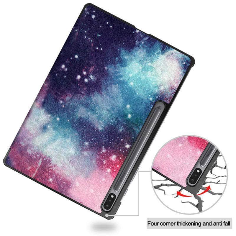 Galaxy Tab S7 Plus 12.4 T970 T975 Auto Sleep/Wake PU Leather Stand Cover - CaseBuddy