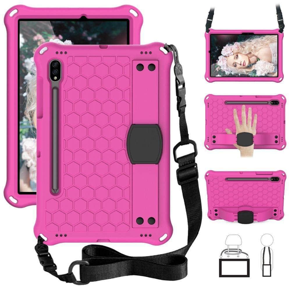Galaxy Tab S7 T870 T875 Shockproof Armor Honeycomb Rugged Duty Hybrid Case - CaseBuddy