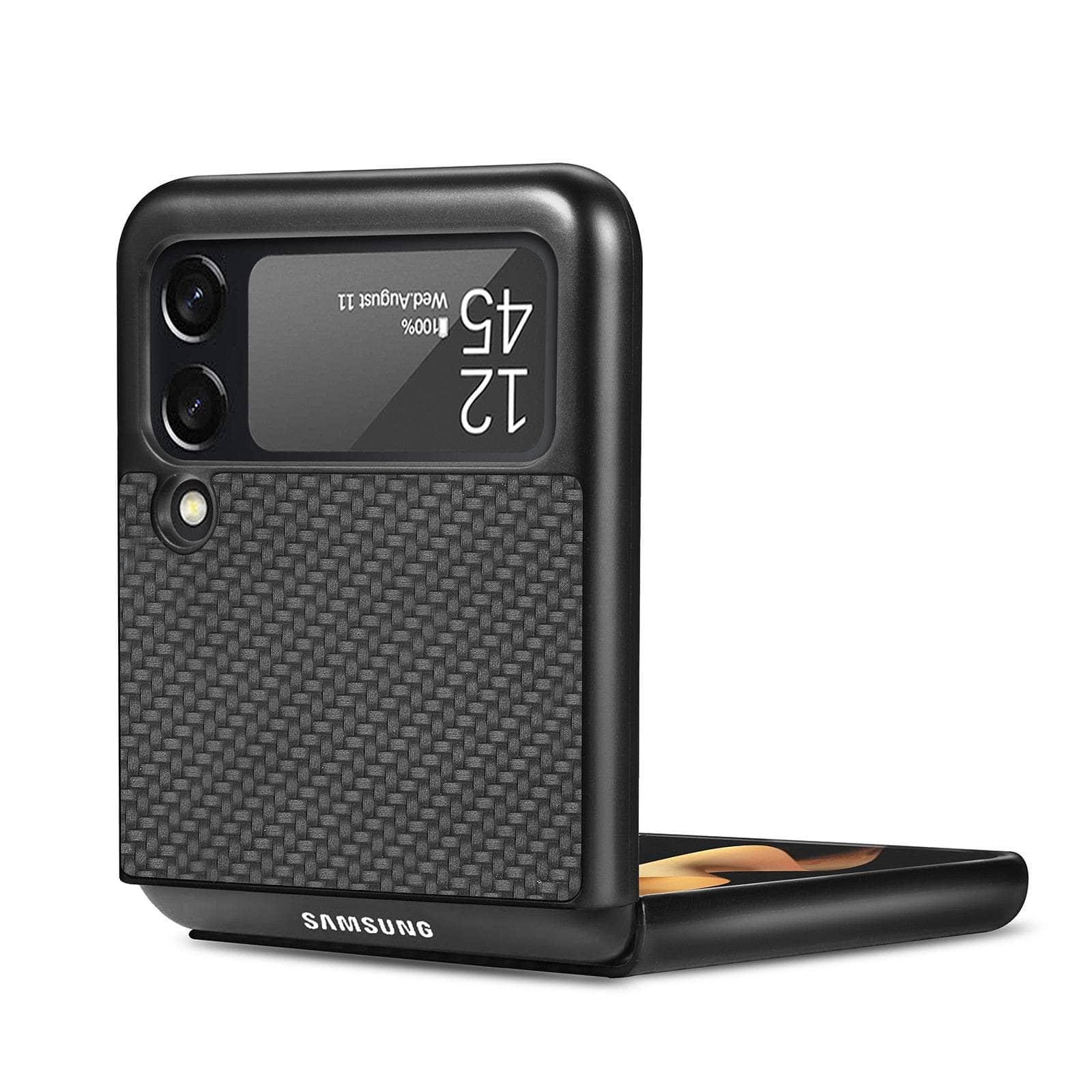 Casebuddy Galaxy Z Flip 3 Luxury Carbon Fiber Slim Case