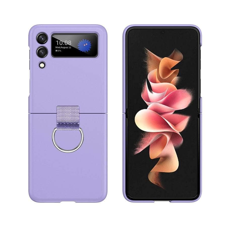 Casebuddy Purple / For Z Flip 4 Galaxy Z Flip 4 Shockproof Finger Ring