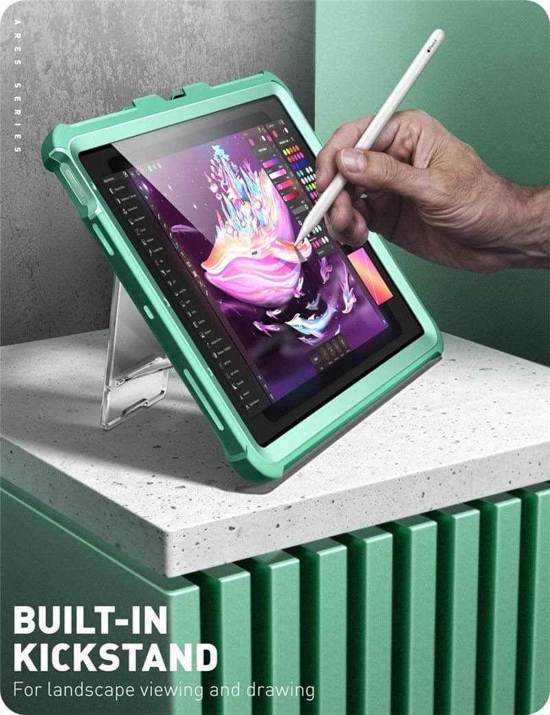 CaseBuddy Australia Casebuddy I-BLASON iPad Air 4 Ares Built-in Screen Protector Cover