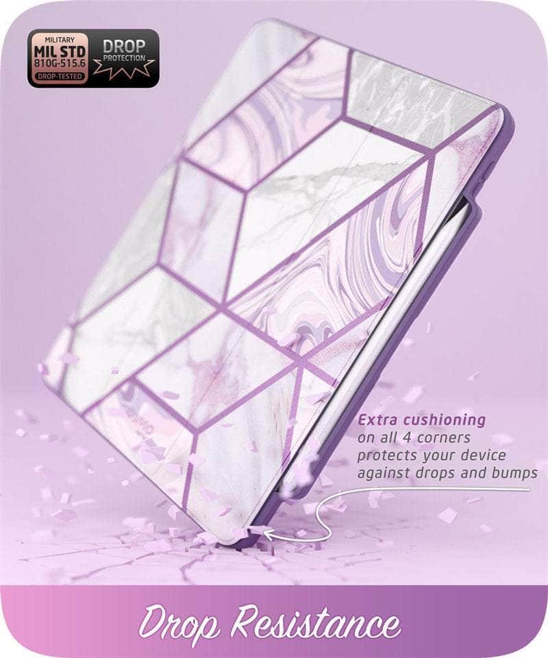 CaseBuddy Australia Casebuddy I-BLASON iPad Pro 12.9 Case (2020) Cosmo Full-Body Trifold Stand Marble Case