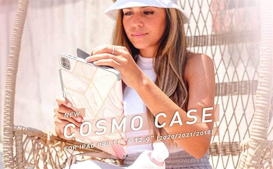 CaseBuddy Australia Casebuddy I-BLASON iPad Pro 12.9 Case (2021) Cosmo Full-Body Trifold Smart Cover