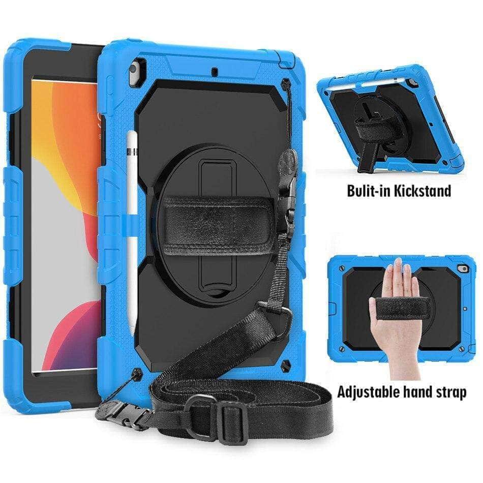 CaseBuddy Casebuddy iPad 10.2 2019/2020 (iPad 7/8) 360 Rotating Protective Case Strap