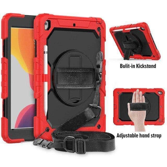 CaseBuddy Casebuddy A6 iPad 10.2 2019/2020 (iPad 7/8) 360 Rotating Protective Case Strap