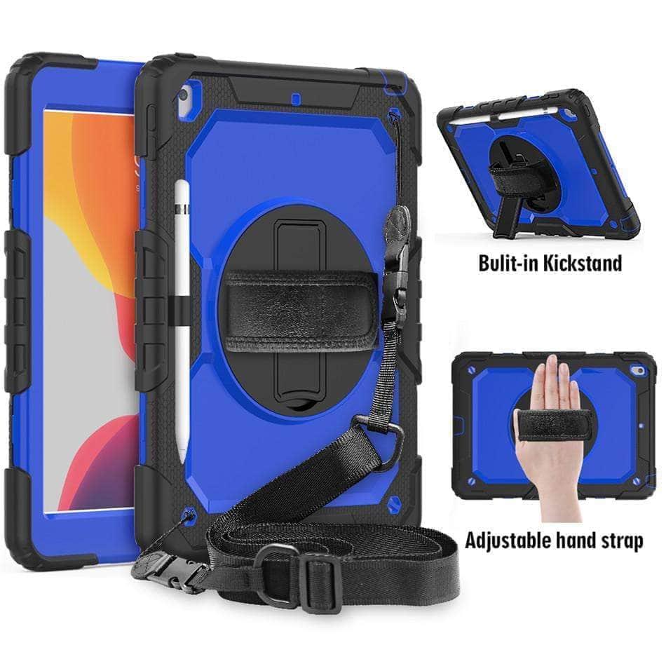 CaseBuddy Casebuddy iPad 10.2 2019/2020 (iPad 7/8) 360 Rotating Protective Case Strap