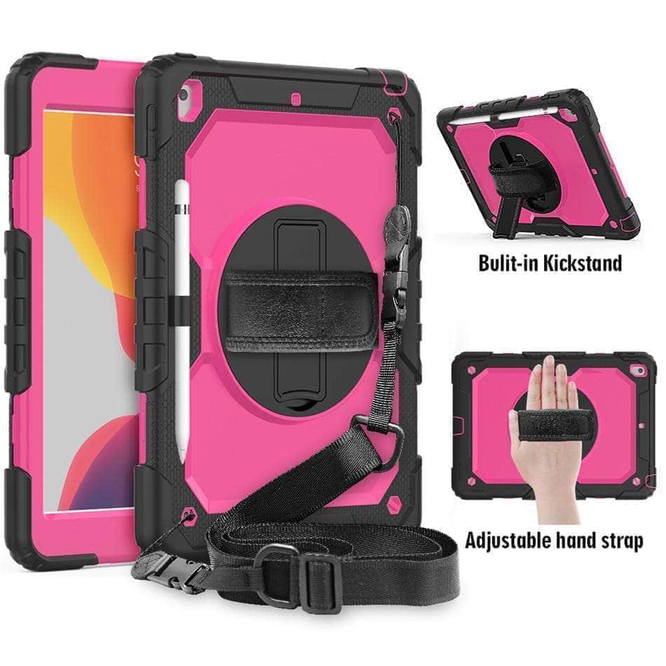 CaseBuddy Casebuddy iPad 10.2 2019/2020 (iPad 7/8) 360 Rotating Protective Case Strap