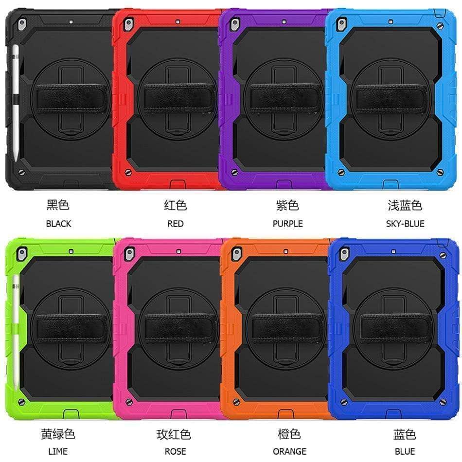 CaseBuddy Casebuddy iPad 10.2 2019/2020 (iPad 7/8) 360 Rotating Protective Case Strap