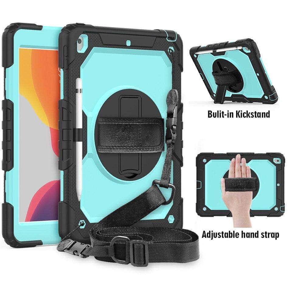 CaseBuddy Casebuddy iPad 10.2 2019/2020 (iPad 7/8) 360 Rotating Protective Case Strap