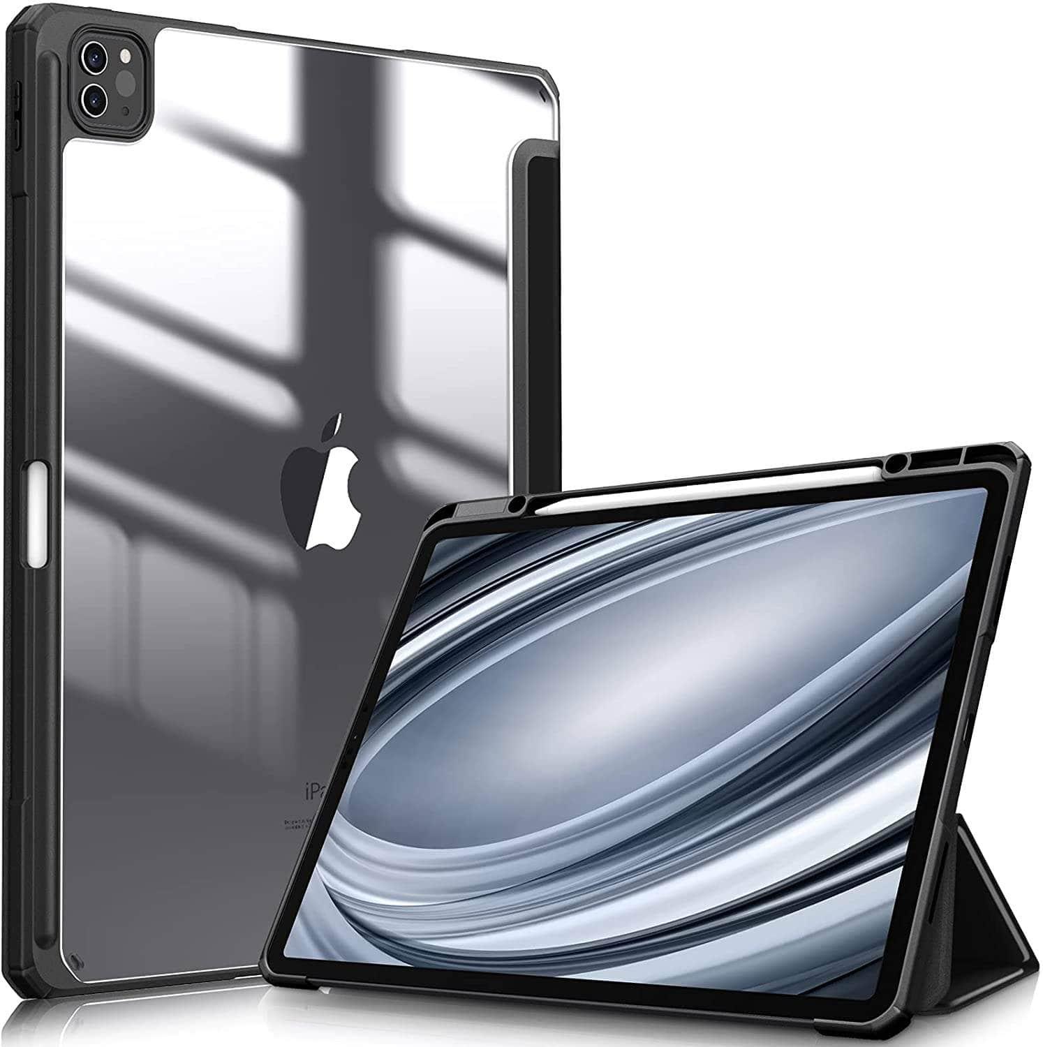 Casebuddy black / iPad 10th 10.9 2022 iPad 10 2022 Apple Pencil Holder Charging Cover