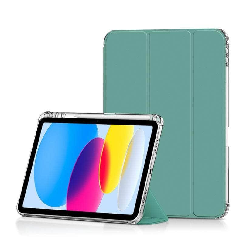 Casebuddy Peppermint green iPad 10 2022 Folio Flip Stand Cover