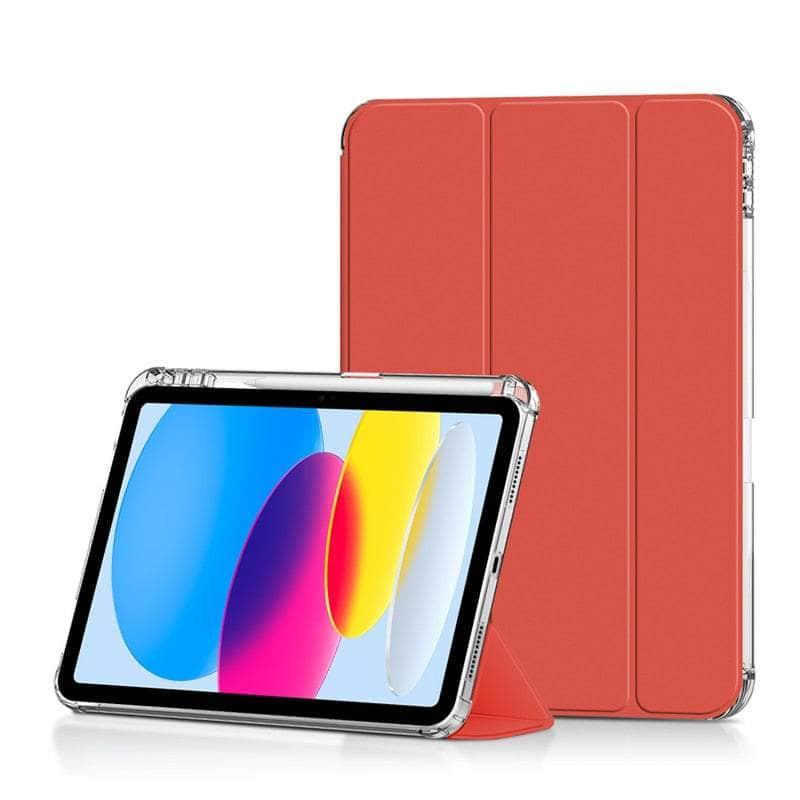 Casebuddy orange iPad 10 2022 Folio Flip Stand Cover