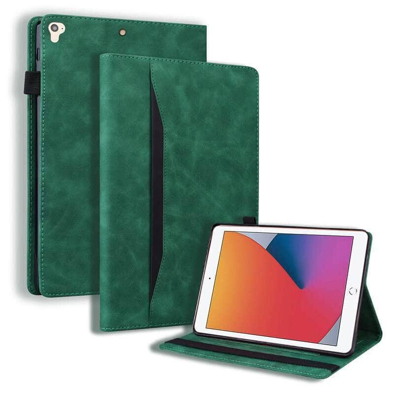 Casebuddy green / iPad 2022 10th Gen iPad 10 2022 Luxury Leather Wallet Case