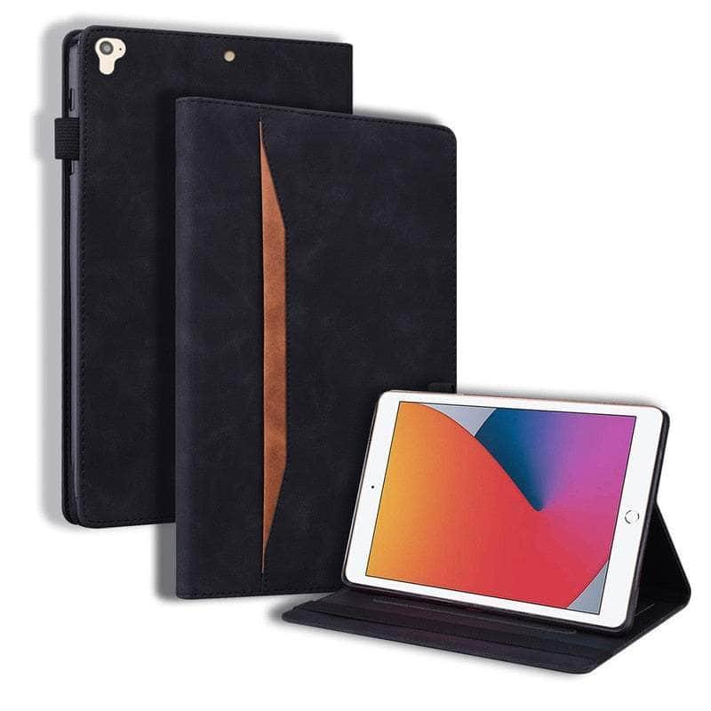 Casebuddy black / iPad 2022 10th Gen iPad 10 2022 Luxury Leather Wallet Case