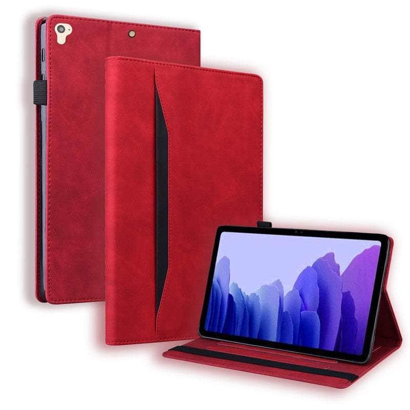 Casebuddy red / iPad 2022 10th Gen iPad 10 2022 Luxury Leather Wallet Case