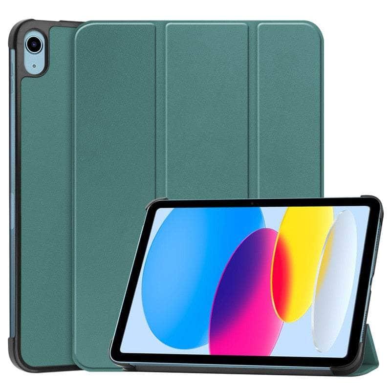 Casebuddy Dark Green / iPad 10th Gen 2022 iPad 10 9 2022 Magnetic Smart Folio Cover