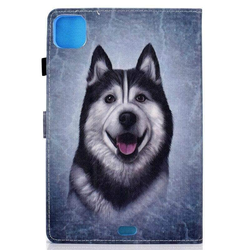 CaseBuddy Australia Casebuddy iPad Air 4 10.9 2020 Dogs Leather Stand Case