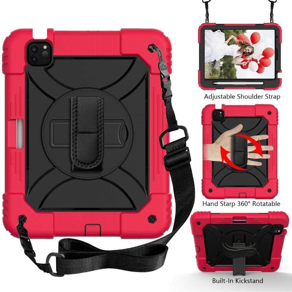 CaseBuddy Australia Casebuddy iPad Air 4 10.9 Case 2020 Hybrid 3 Layers Armor Kids Shockproof Case