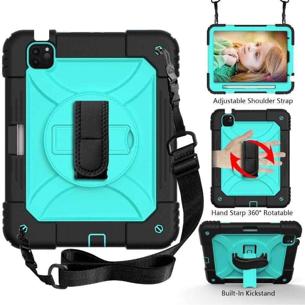 CaseBuddy Australia Casebuddy iPad Air 4 10.9 Case 2020 Hybrid 3 Layers Armor Kids Shockproof Case