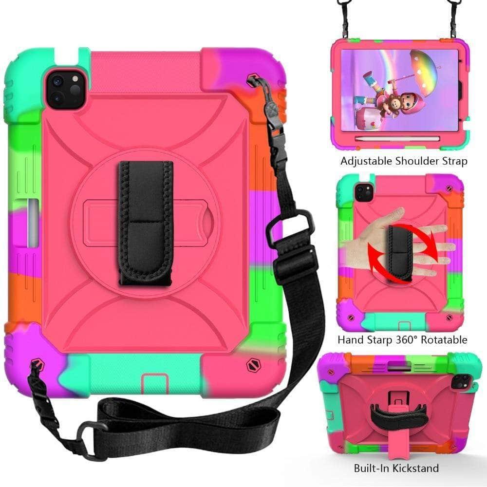 CaseBuddy Australia Casebuddy iPad Air 4 10.9 Case 2020 Hybrid 3 Layers Armor Kids Shockproof Case
