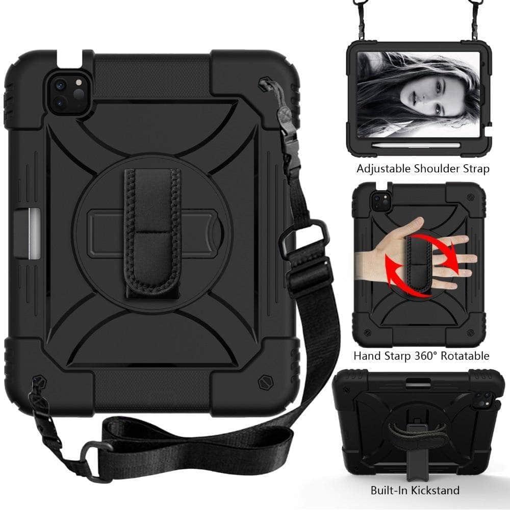 CaseBuddy Australia Casebuddy iPad Air 4 10.9 Case 2020 Hybrid 3 Layers Armor Kids Shockproof Case