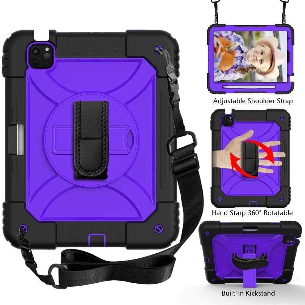 CaseBuddy Australia Casebuddy iPad Air 4 10.9 Case 2020 Hybrid 3 Layers Armor Kids Shockproof Case