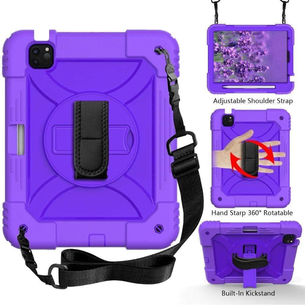 CaseBuddy Australia Casebuddy iPad Air 4 10.9 Case 2020 Hybrid 3 Layers Armor Kids Shockproof Case