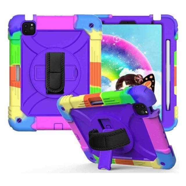 CaseBuddy Australia Casebuddy 3 iPad Air 4 10.9 Case 2020 Hybrid 3 Layers Armor Kids Shockproof Case